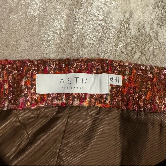 Astir the label red/orange tweed skirt - Size XL - Picture 2 of 2